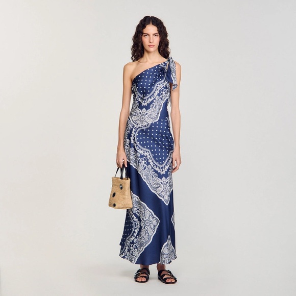 Sandro Dresses & Skirts - Orlana BANDANA-PRINT MAXI DRESS
